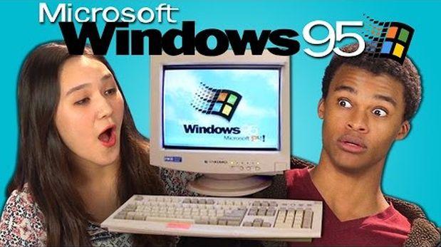 Así reaccionaron estos jóvenes al usar Windows 95… Sí, leíste bien (Video)