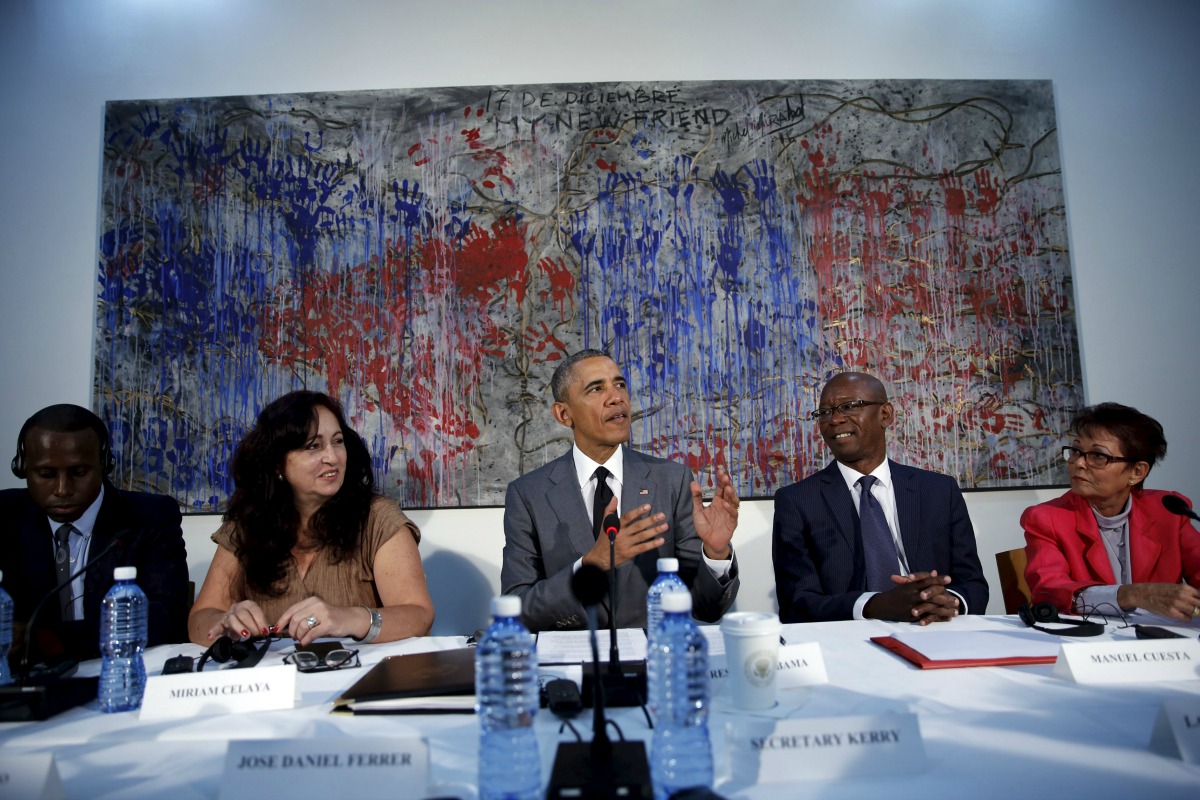 FOTOS: La reunión entre Obama y disidentes cubanos en La Habana