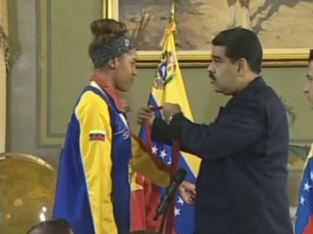 Nicolas Maduro y Yulimar Rojas