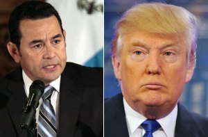 La broma del presidente de Guatemala a Donald Trump: “Le ofrezco mano de obra barata para el muro”