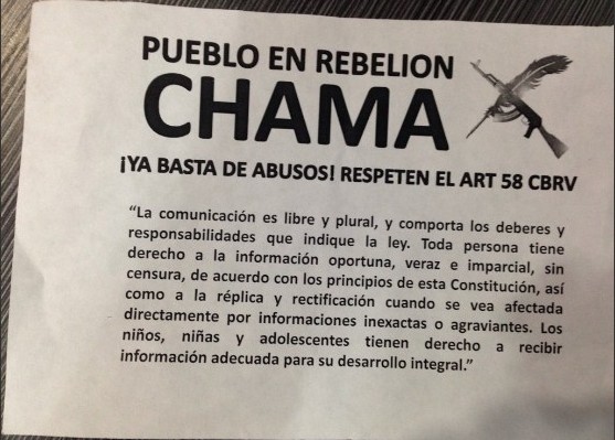 Arrojaron artefacto explosivo y panfleto a Televisora del Táchira