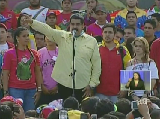 Maduro anuncia movilizaciones de calle en contra de Almagro