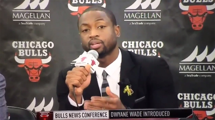 Dwyane Wade fue presentado por los Bulls de Chicago