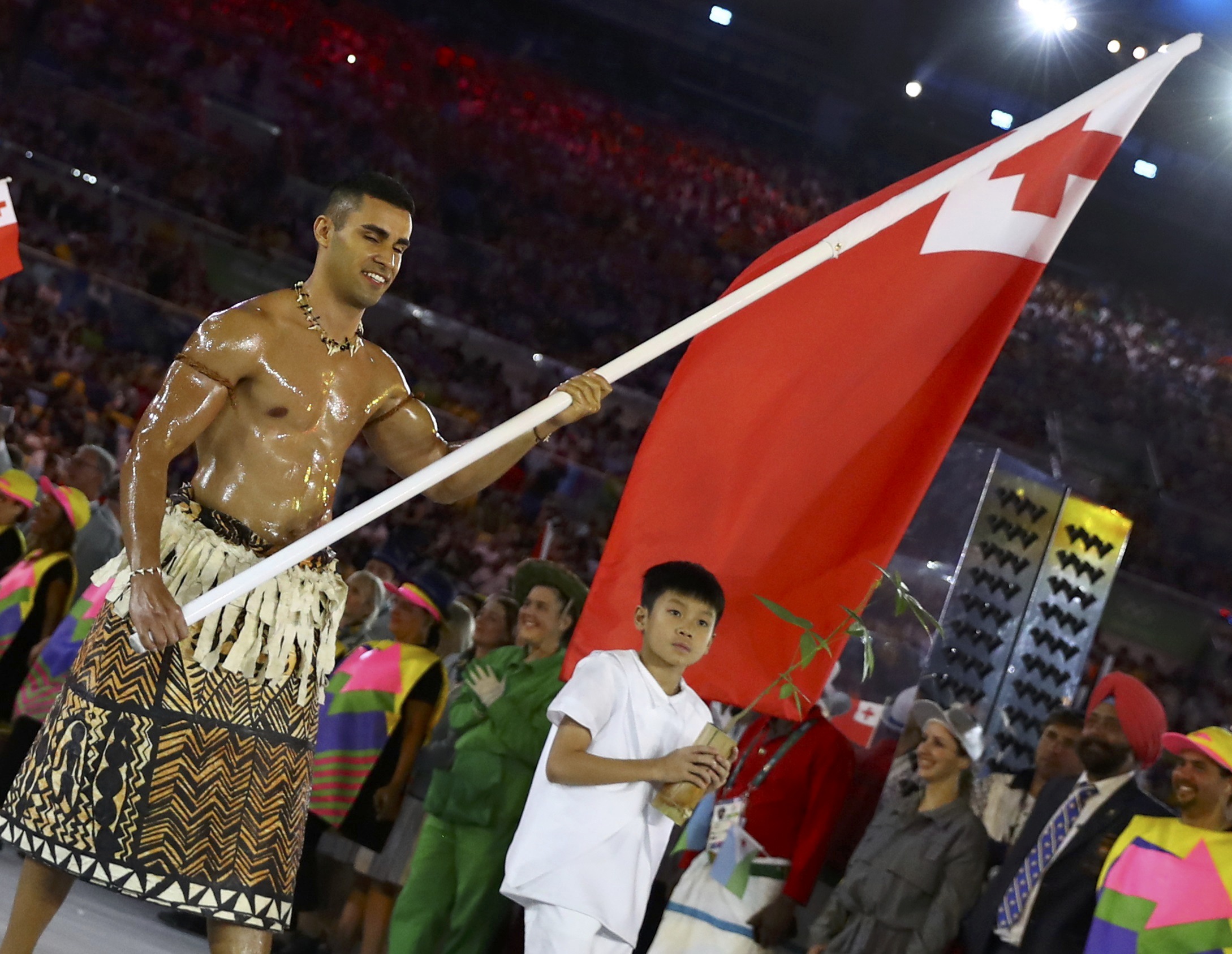 El “aceitado” de Tonga ahora compite en los Juegos Olímpicos de Invierno 2018 (FOTOS y VIDEO)