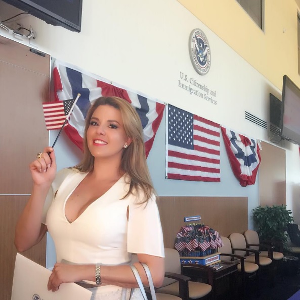 Ex miss Alicia Machado ya es ciudadana estadounidense y anuncia que votará por Clinton