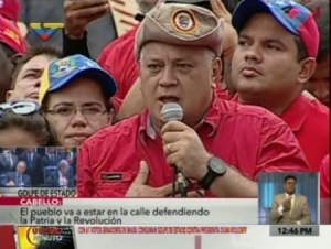 Diosdado Cabello ordena a chavistas de Miranda no dejar pasar la marcha opositora (Video)