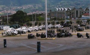 Reportan presencia de tanquetas en la plaza de toros de San Cristóbal