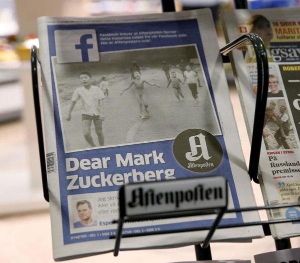 La censura de Facebook a una foto icónica y la dura respuesta de la primera ministra de Noruega