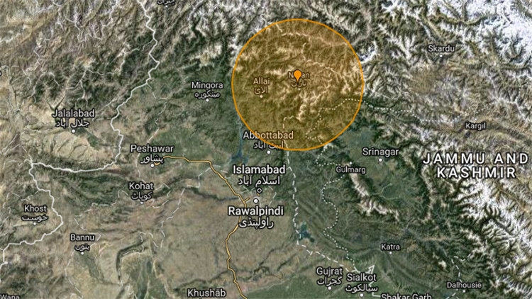 Un terremoto de magnitud 5,5 sacude Pakistán