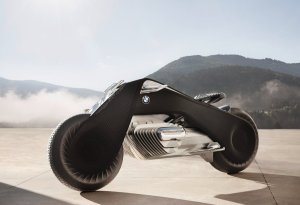 Se autoequilibra y probablemente no necesita llevar casco: BMW presentó la moto del futuro (VIDEO)