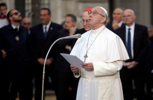 El Papa compara la tragedia de inmigrantes con el nacimiento de Jesús