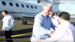 ¡Hasta cuándo! El Vicepresidente de Cuba llega a Nicaragua en un “colita” de Pdvsa