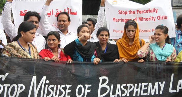 Más de 15 mil manifestantes piden se derogue la Ley de Blasfemia en Pakistán