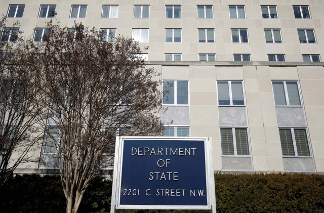 Fachada del Departamento de Estado Washington, EEUU (Foto REUTERS/Joshua Roberts/ archivo)