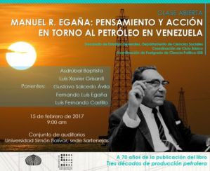 Foro sobre política petrolera en Venezuela realizarán en la USB