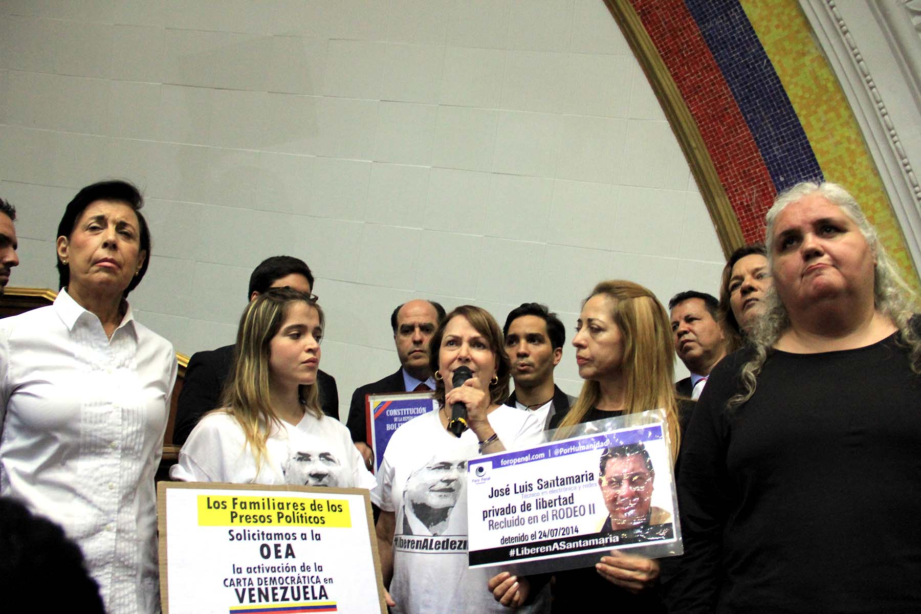 Mitzy de Ledezma pidió al Parlamento la activación de la Carta Democrática Interamericana de la OEA