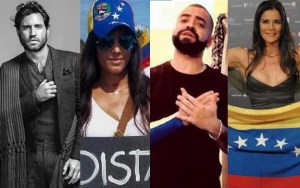 Celebridades venezolanas alientan protesta contra el Gobierno