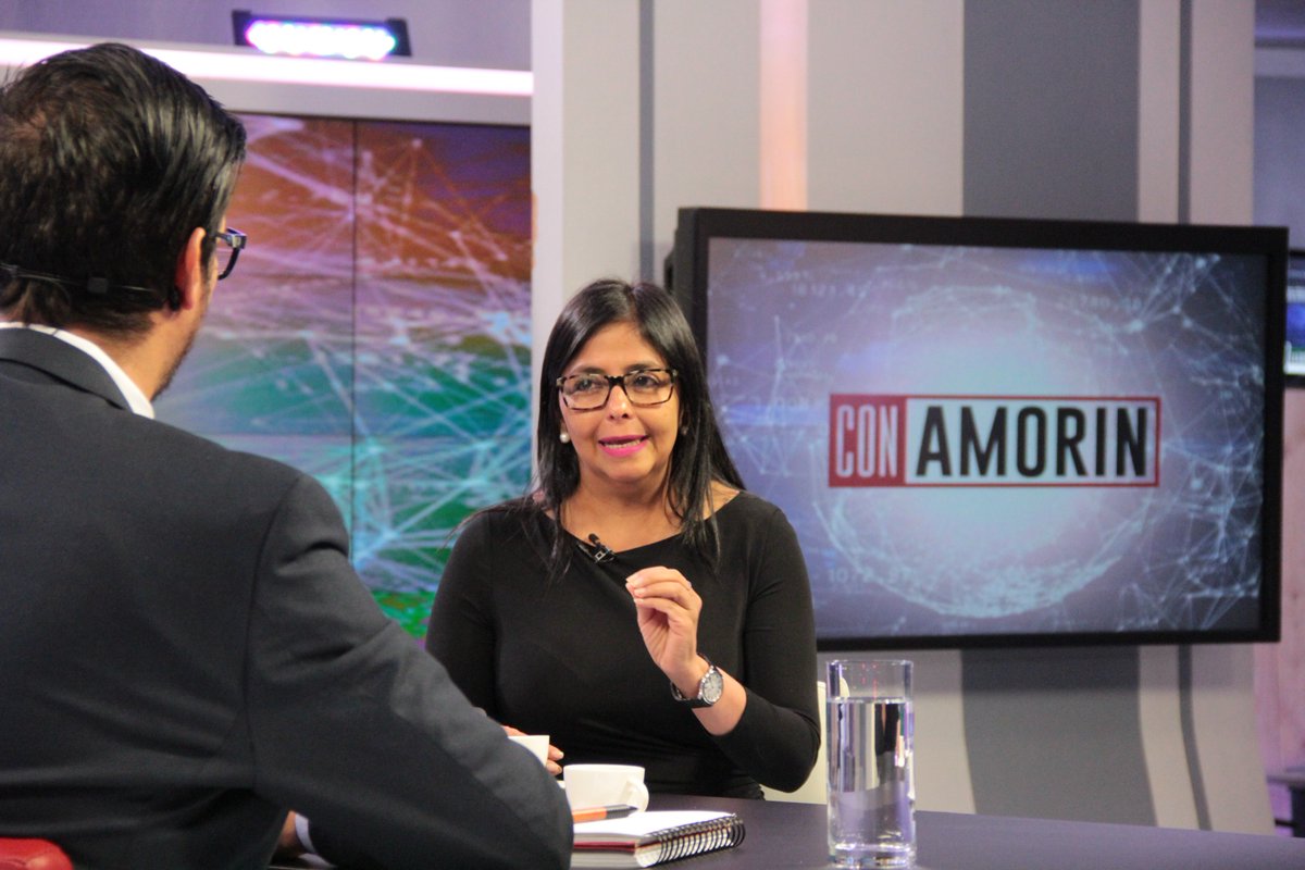 Delcy Rodríguez afirma que las fuerzas públicas lo que buscan es proteger al pueblo
