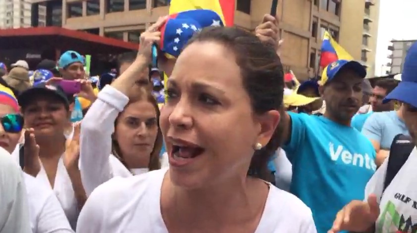 María Corina Machado: La represión no nos va a desmovilizar #1May (Video)