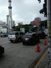 Cerrado el paso en la Av. México por instalación de tarima roja en Bellas Artes #9May (Fotos)