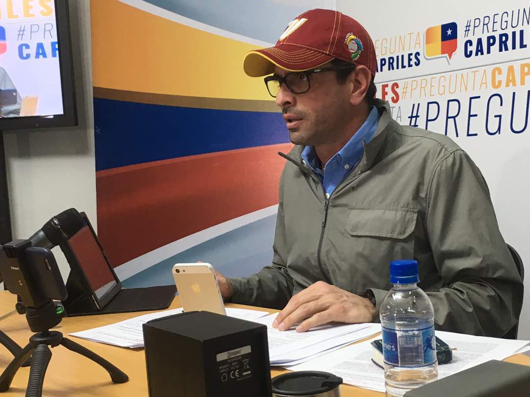 Capriles pidió a trabajadores públicos romper las cadenas  y sumarse al paro nacional