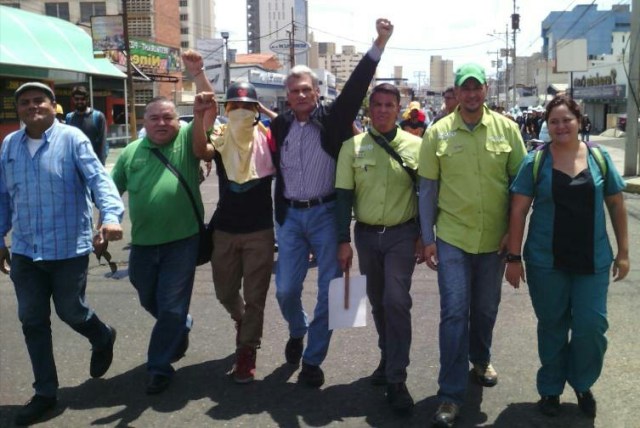 Joaquin Chaparro,  Braulio Arias y Oswaldo Hernández, dirigentes de Copei