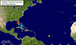 Tormenta tropical Emily se forma al oeste de Bahía de Tampa