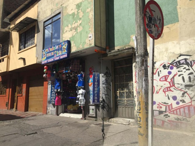 A shop where sex workers buy their clothes in the Santa Fe neighbourhood in downtown Bogota, Colombia, May 15, 2017. Thomson Reuters Foundation/Anastasia Moloney