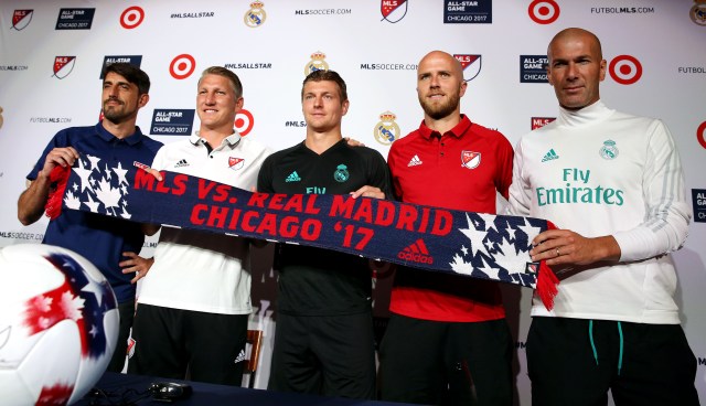 El Real Madrid buscará redimirse frente a las estrellas de la MLS. Peter Casey-USA TODAY Sports