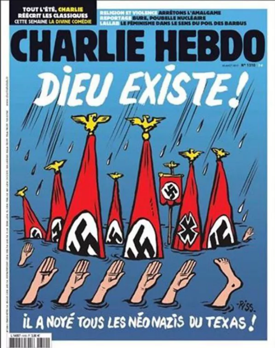 La provocadora portada de Charlie Hebdo sobre la tragedia en Texas