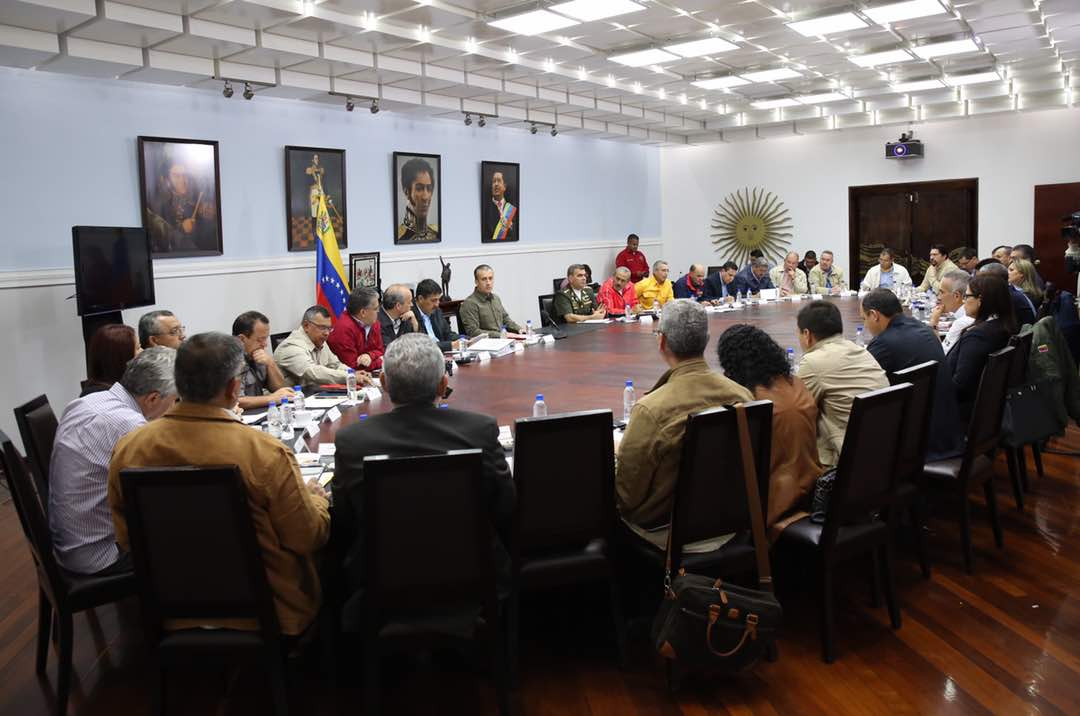 Combo de ministros chavistas defienden a Nicolás tras sanciones aplicadas por EEUU (+comunicado)