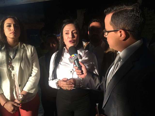 La candidata a la gobernación del estado Táchira, Laidy Gómez