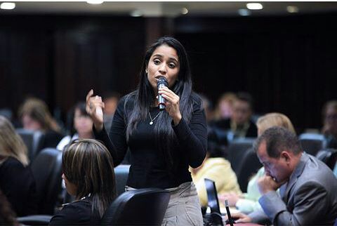 Foto: La diputada a la Asamblea Nacional por la Mesa de la Unidad Democrática (MUD), Ligia Delfín / Prensa 