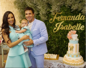 ¡Vestida de diseñador! Yuvanna Montalvo y Juan Carlos García bautizaron a su bebita