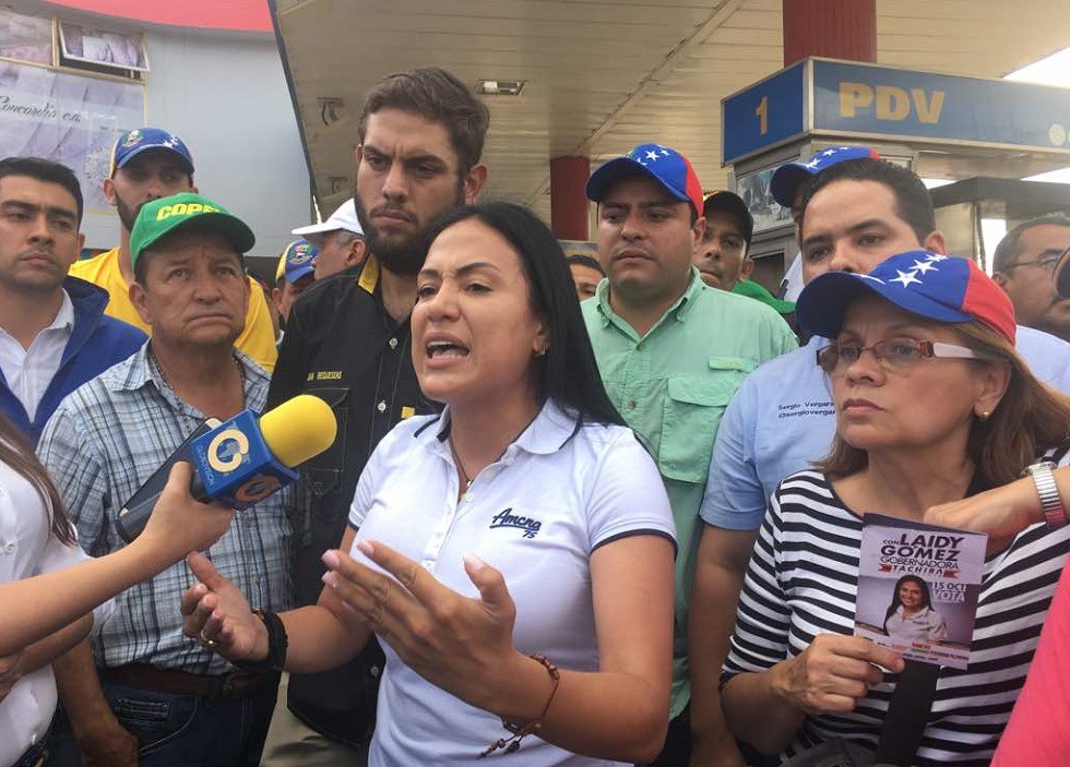 Laidy Gómez: Son “farsa y vulgar” las razones del desabastecimiento de combustible en Táchira
