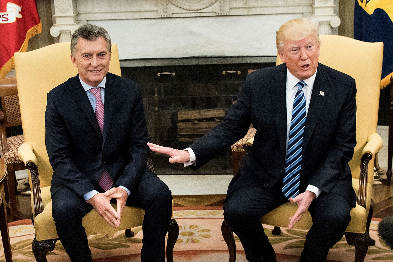 Trump y Macri acuerdan cooperar para restaurar la democracia en Venezuela