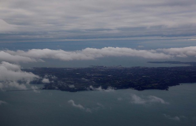 An aerial view of Jersey in the Channel Islands, Britain November 7, 2017. REUTERS/Darren Staples