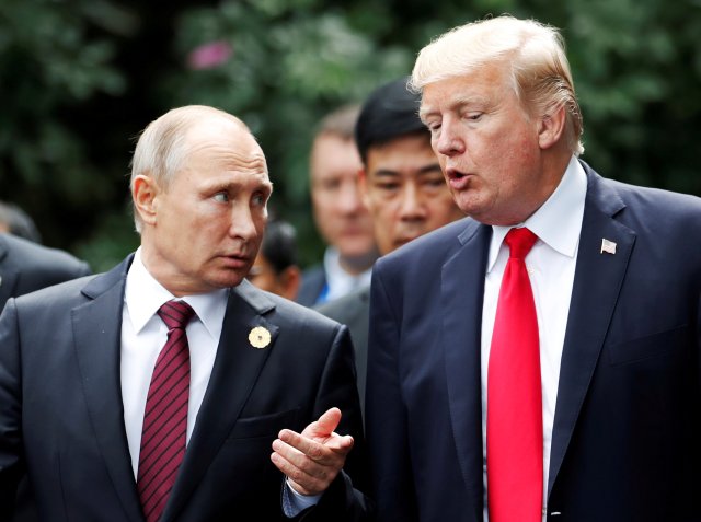 El presidente de EE. UU., Donald Trump, y el presidente de Rusia, Vladimir Putin| REUTERS / Jorge Silva 