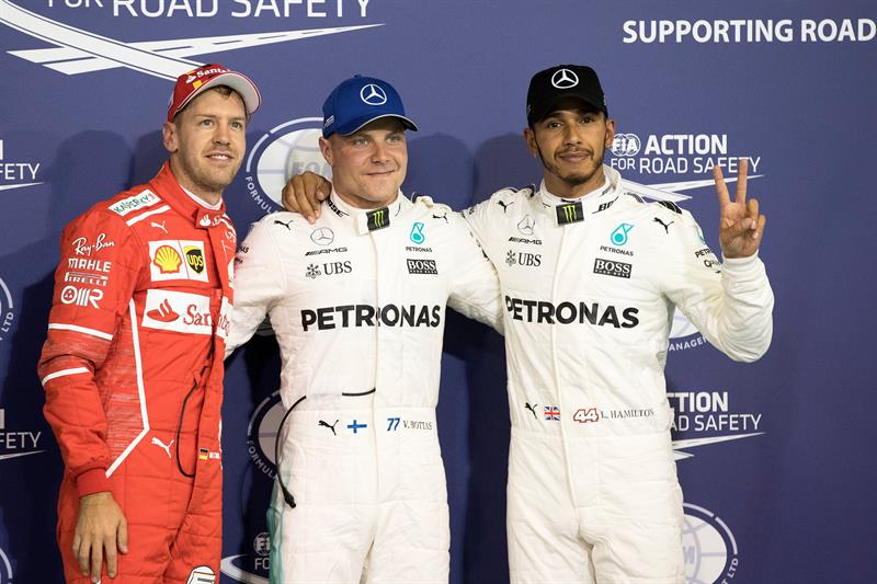 Bottas saldrá primero, al lado de Hamilton y por delante de Vettel