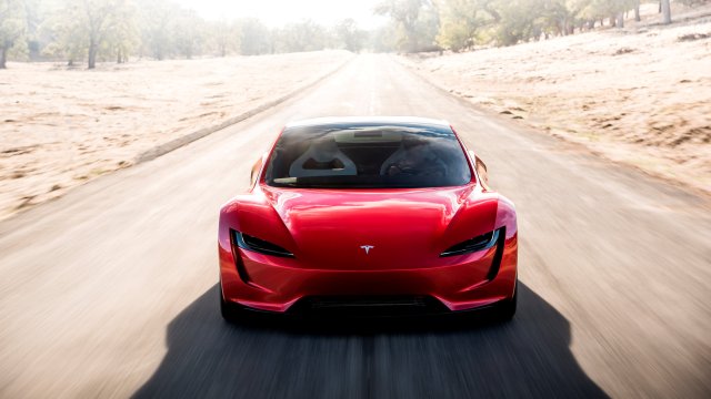 Tesla Roadster 2 is shown in this undated handout photo, during a presentation in Hawthorne, California