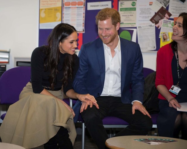 Britain's Prince Harry and his fiancee Meghan Markle visit the Nottingham Academy school in Nottingham, Britain, December 1, 2017. REUTERS/Andy Stenning/Pool