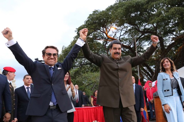 Rafael Lacava y Nicolás Maduro (Foto AVN)