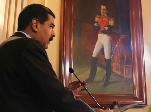 Nicolás Maduro durante rueda de prensa en Miraflores // Foto @PresidencialVen
