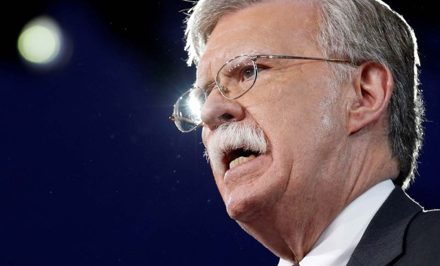 FILE PHOTO - Former U.S. Ambassador to the United Nations John Bolton speaks at the Conservative Political Action Conference (CPAC) in Oxon Hill, Maryland, U.S. February 24, 2017. REUTERS/Joshua Roberts/File Photo