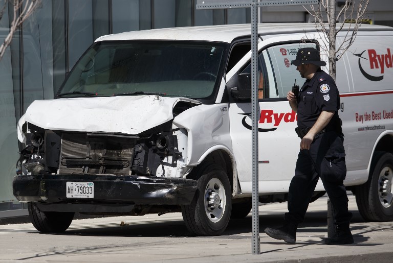 Autor del atropello en Toronto fue acusado de asesinato premeditado