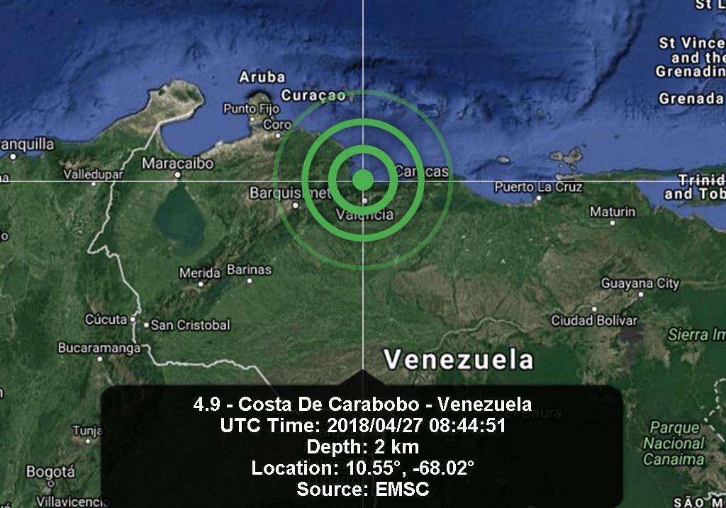 El fuerte sismo sacó de sus camas a los venezolanos #27Abr