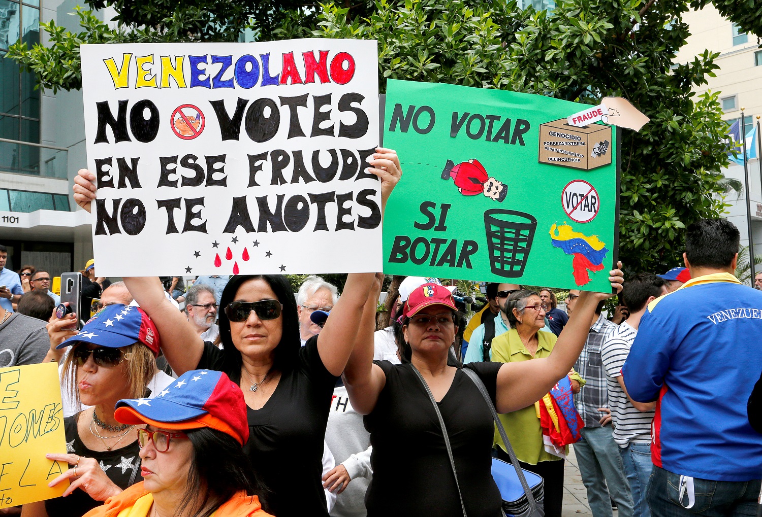 Venezolanos en Miami protestaron contra el proceso ilegítimo de este #20May (Fotos)