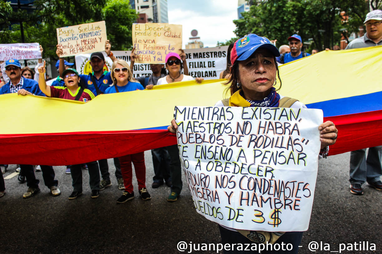 En video: Así protestaron los trabajadores en su día