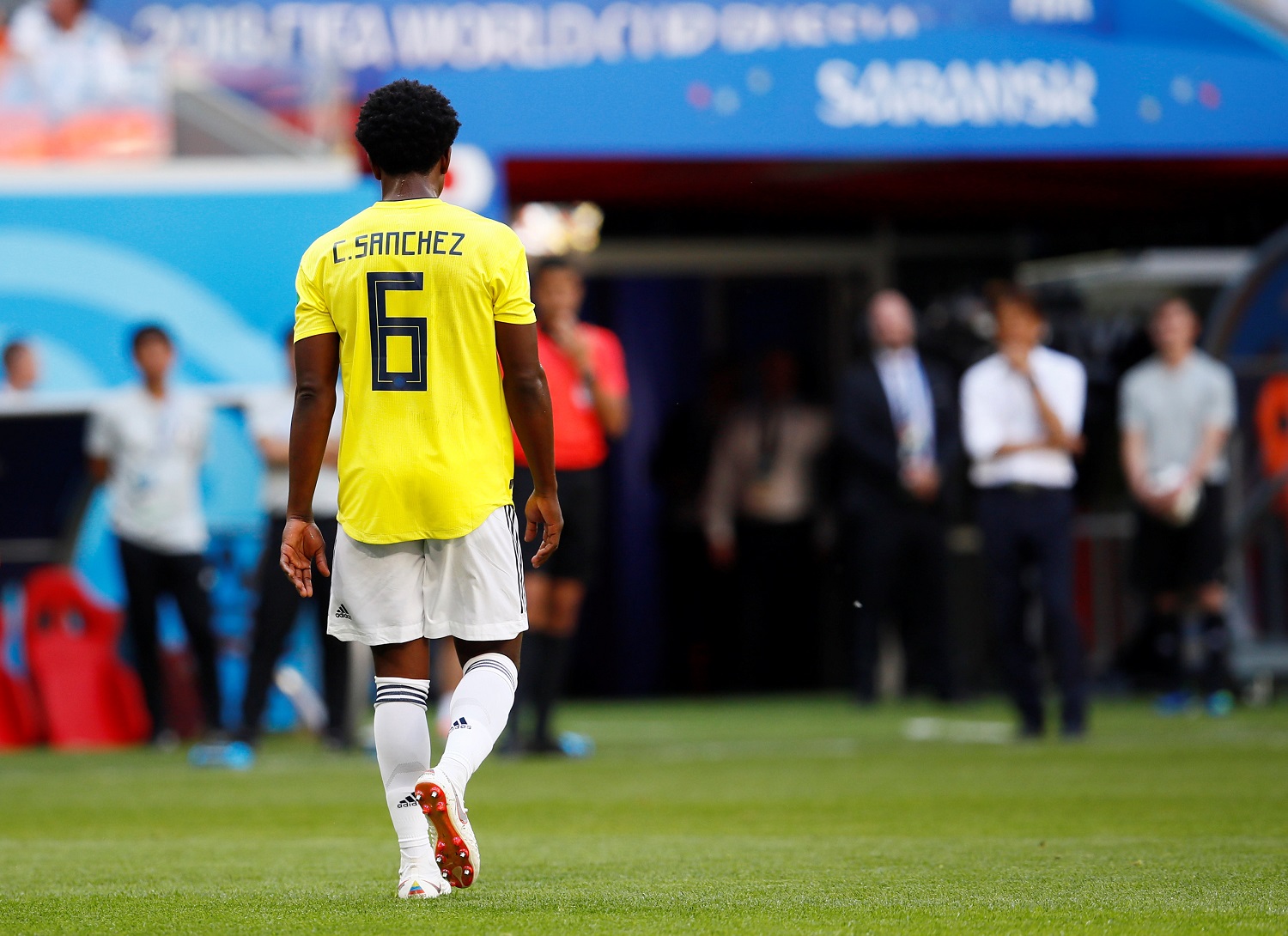 El colombiano Carlos Sánchez, primer expulsado del Mundial #Rusia2018