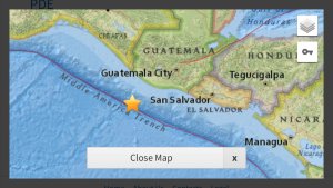 Sismo de magnitud 5.2 remece costa de Guatemala